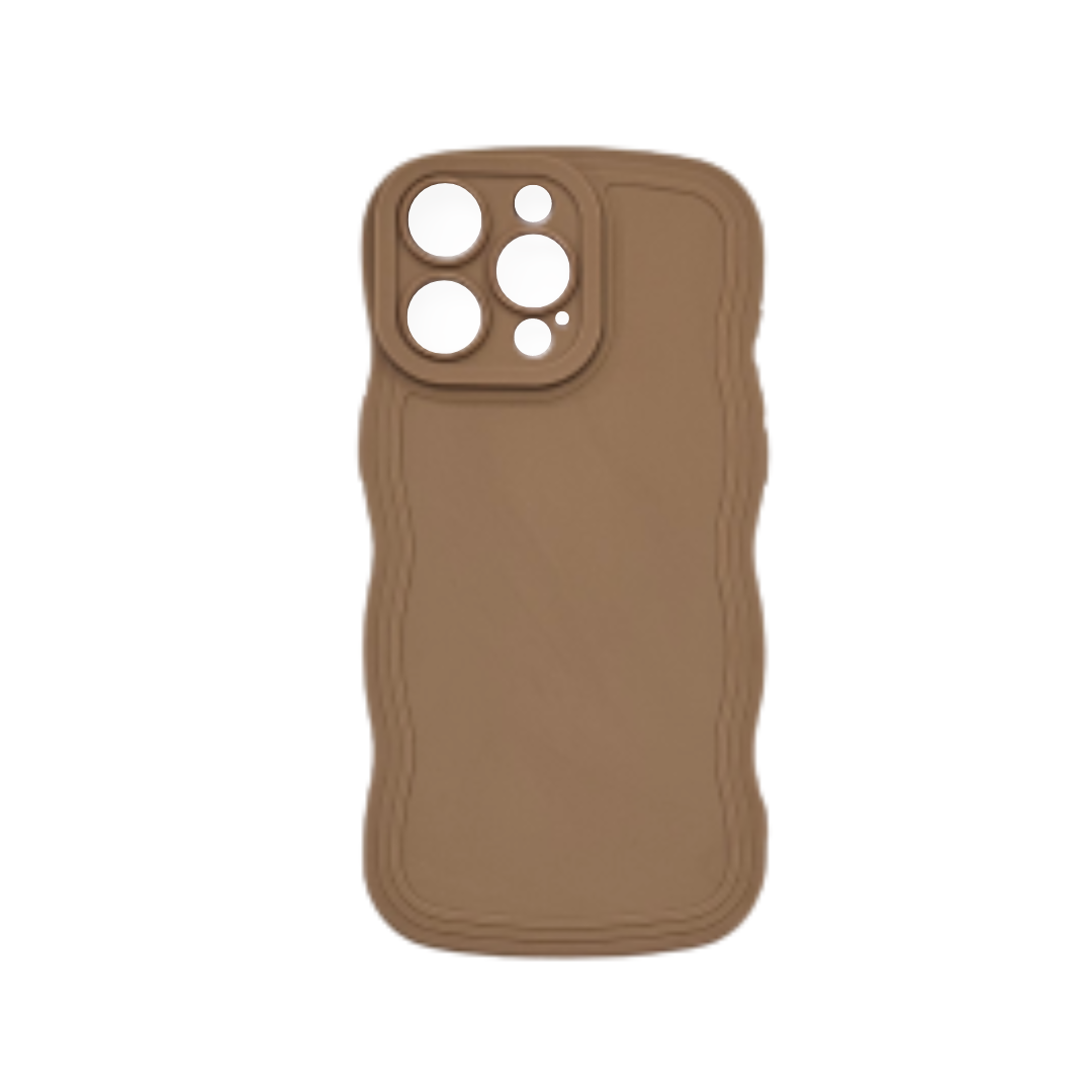 Coque Wave brun iPhone 15 Pro Max