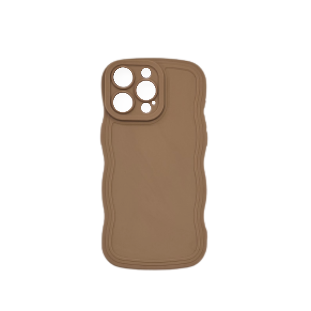 Coque Wave brun iPhone 15 Pro