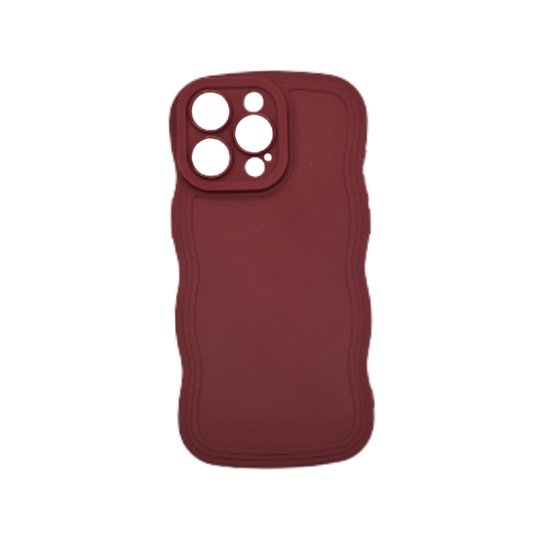 Coque Wave bordeaux iPhone 15 Pro Max