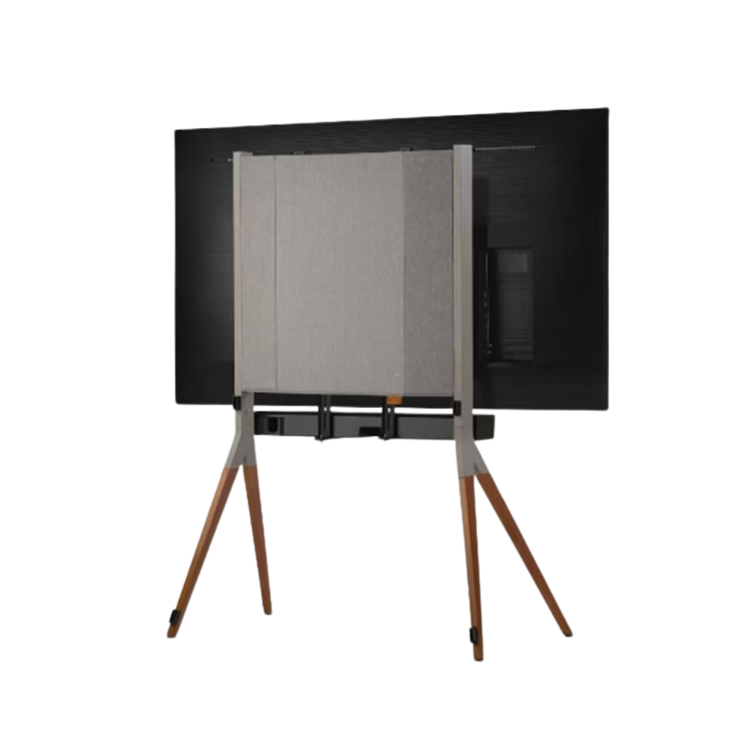 Chevalet avec support barre de son pour TV