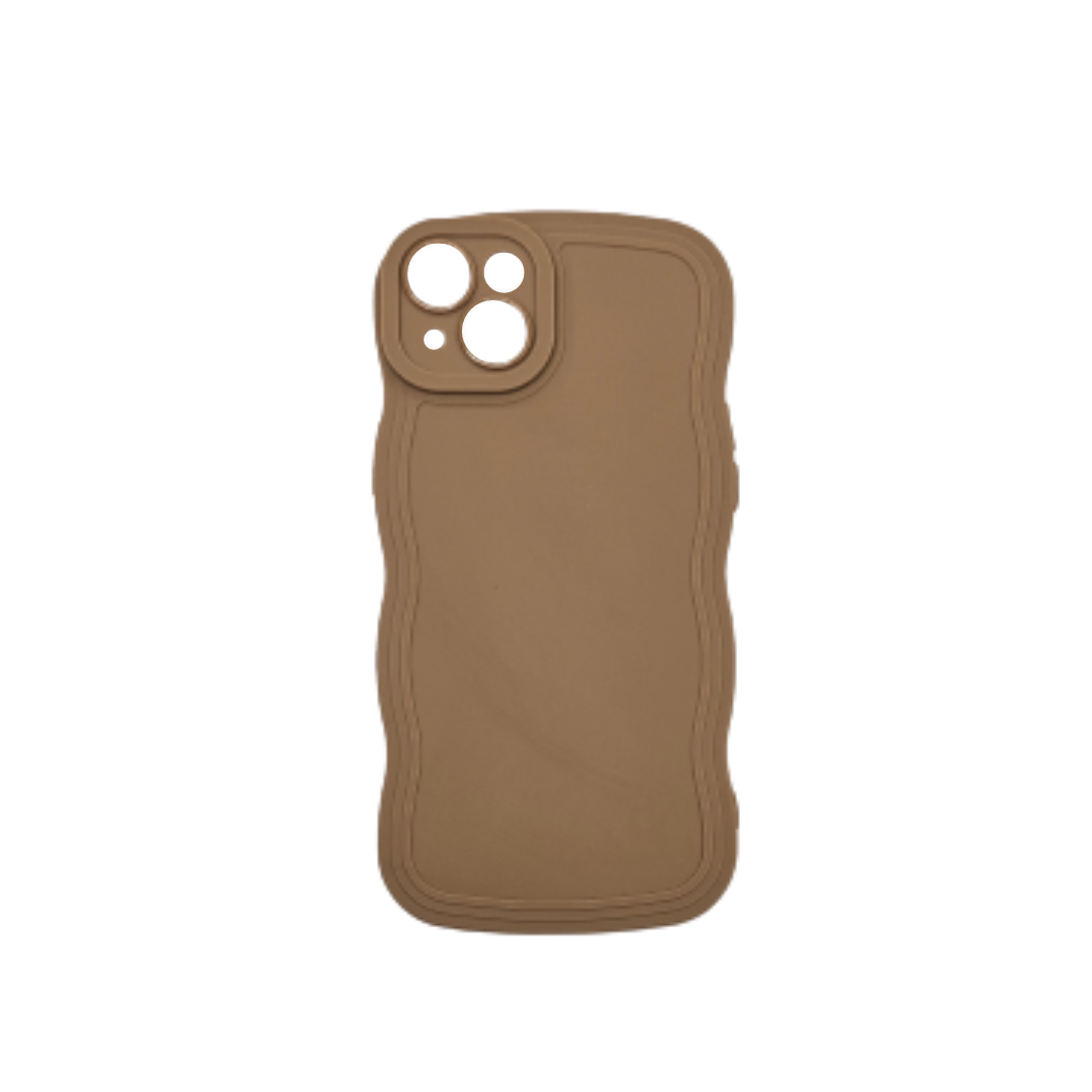 Coque Wave brun iPhone 15