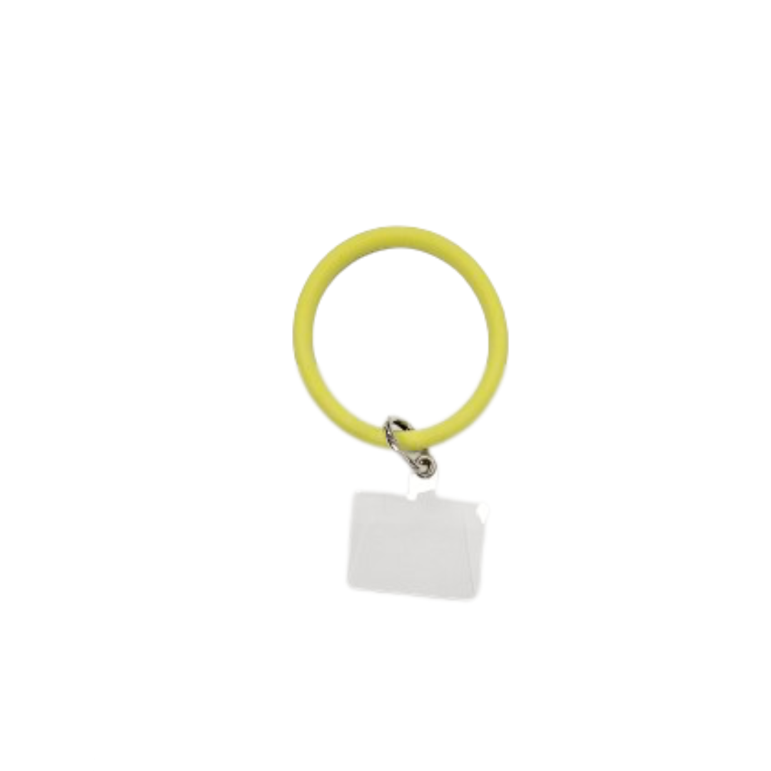Bracelet en silicone jaune