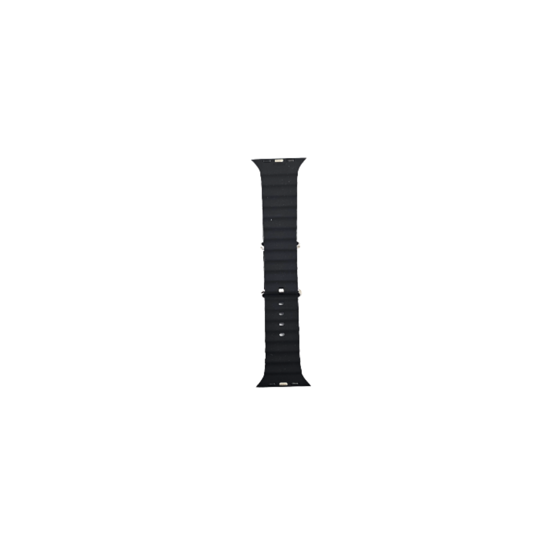 Bracelet pour Apple Watch - SiliconeBand wavy - 38/40/41 noir