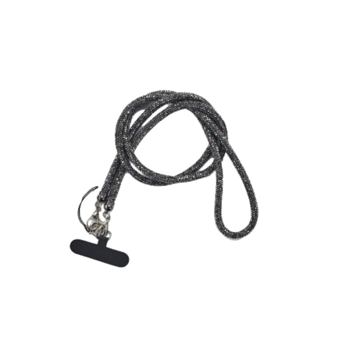 Corde pour téléphone bling bling - gray