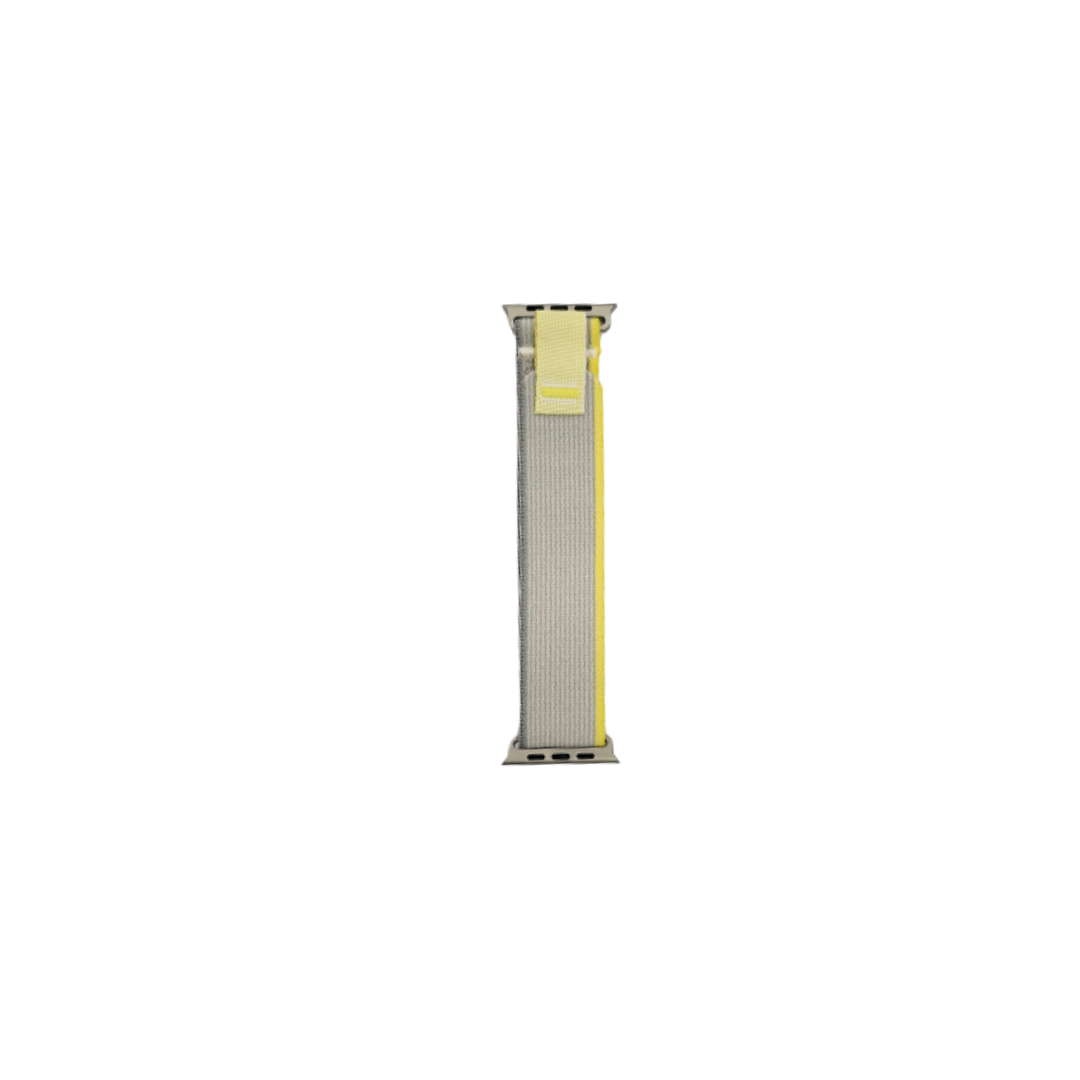 Bracelet pour Apple Watch - ConfortBand tissus 38/40/41 gris&jaune