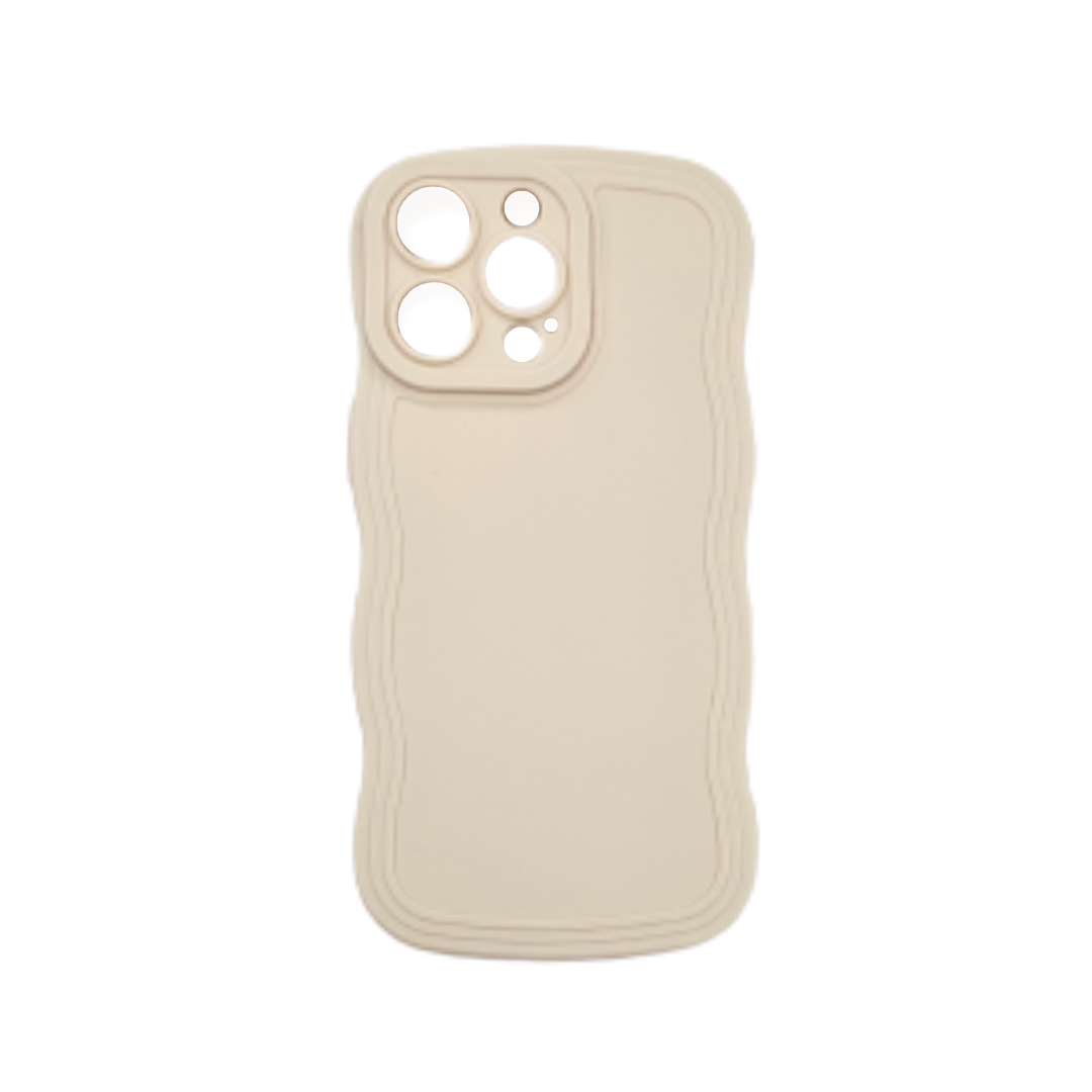 Coque Wave crème iPhone 15 Pro Max