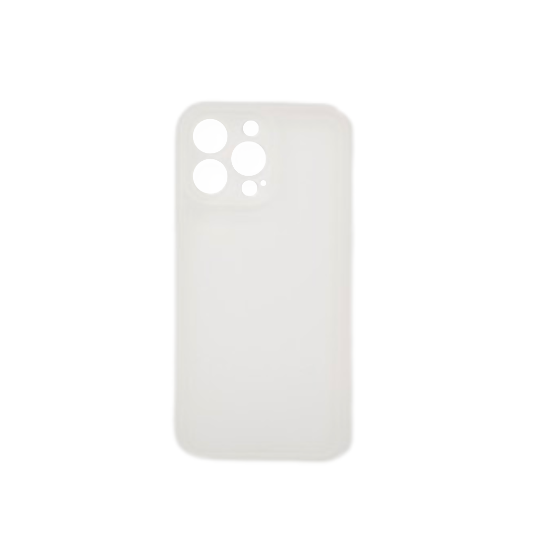 Coque FlexiLens blanche/translucide iPhone 15 Pro