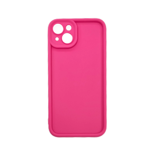 Coque FlexiLens rose iPhone 15 Plus