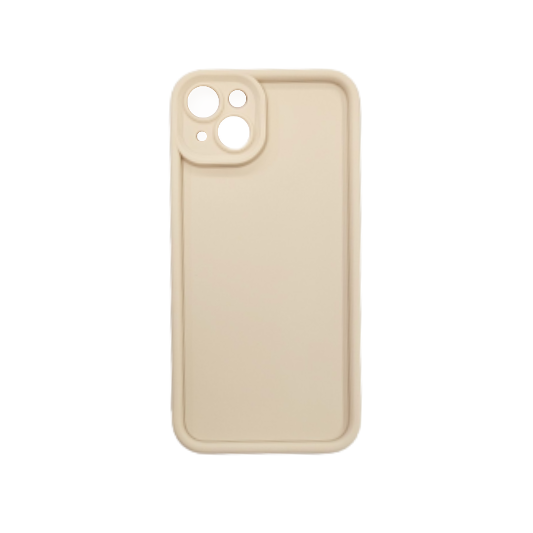 Coque FlexiLens crème iPhone 15 Plus