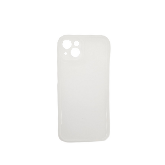 Coque FlexiLens blanche/translucide iPhone 15