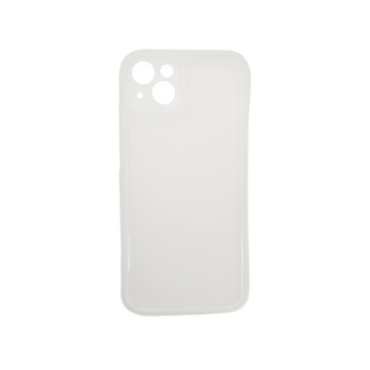 Coque FlexiLens blanche/translucide iPhone 15 Plus