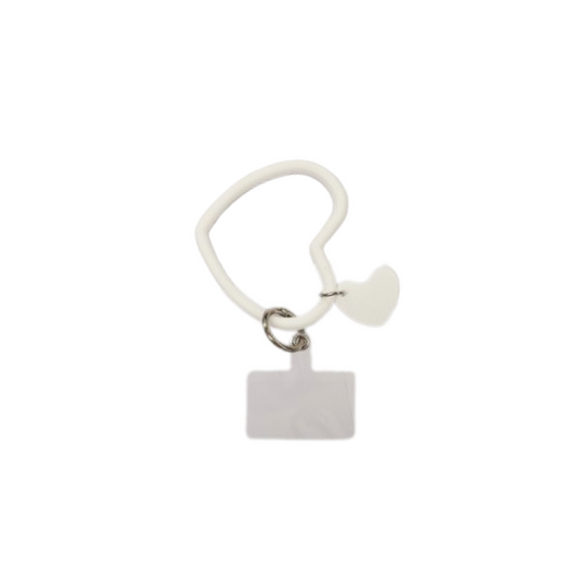 Bracelet coeur en silicone blanc