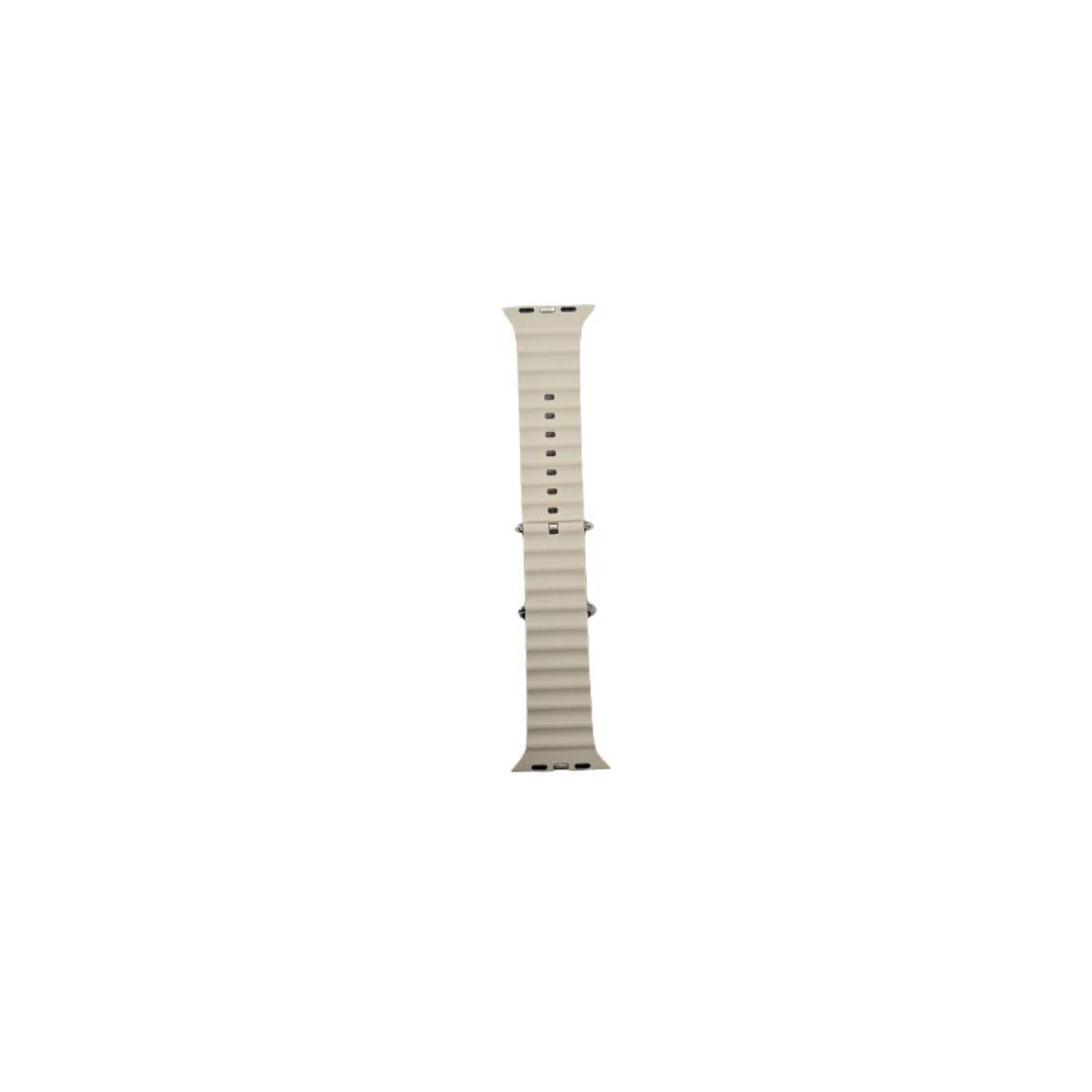 Bracelet pour Apple Watch - SiliconeBand wavy - 38/40/41 beige