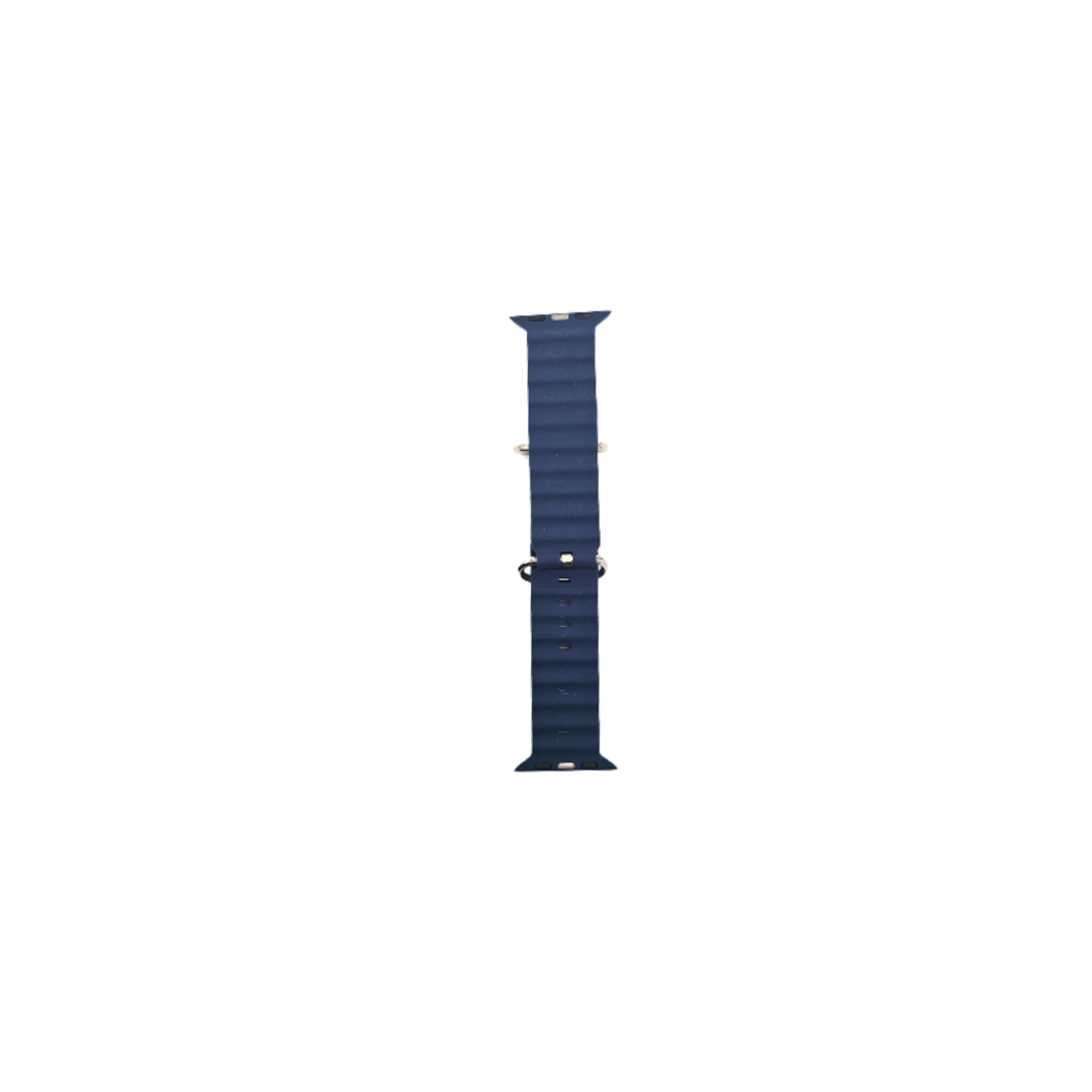 Bracelet pour Apple Watch - SiliconeBand wavy - 38/40/41 bleu océan
