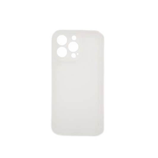 Coque FlexiLens blanche/translucide iPhone 15 Pro