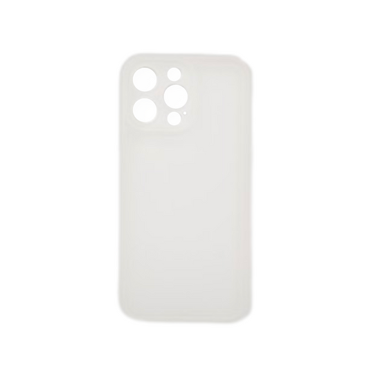 Coque FlexiLens blanche/translucide  iPhone 15 Pro Max